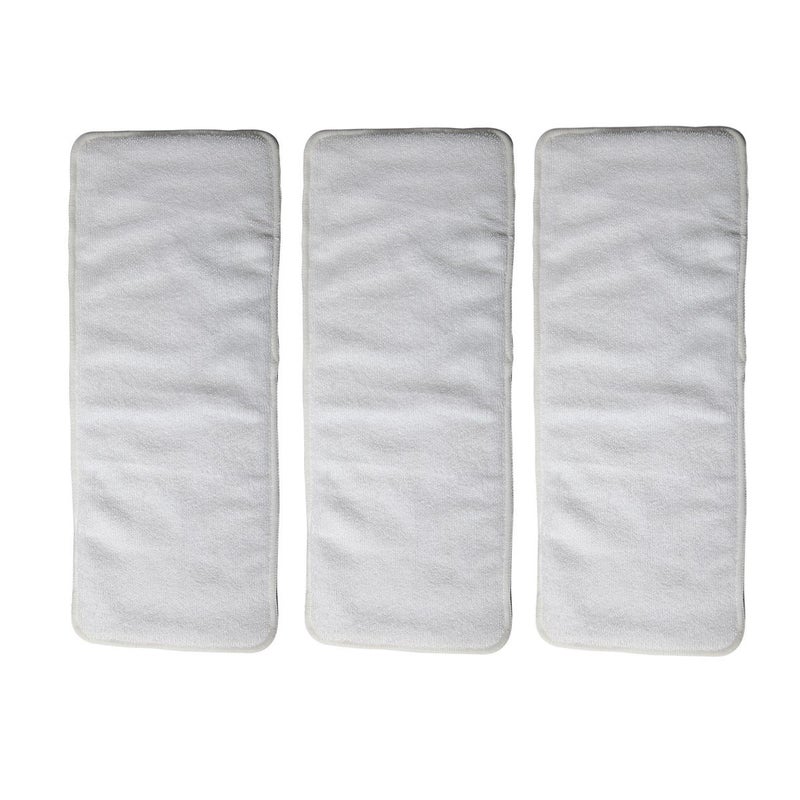 Sigzagor 3 Inserts for Teen Adult Cloth Diaper Nappy Microfiber Reusable Washable Disability Incontinence 7.8inx19.2in/20cmx49cm - Image 1